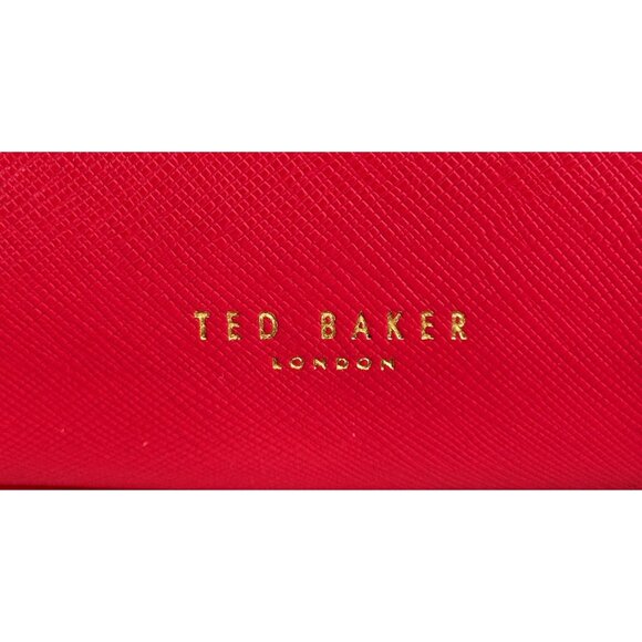 Ted Baker Women's Fuchsia Leather Angiee Bow Detail Shoulder Bag Size Small 2173 - Picture 9 of 12